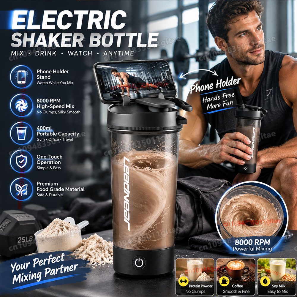 400-700ml Electric Shaker Cup  - Protein Bar review and price