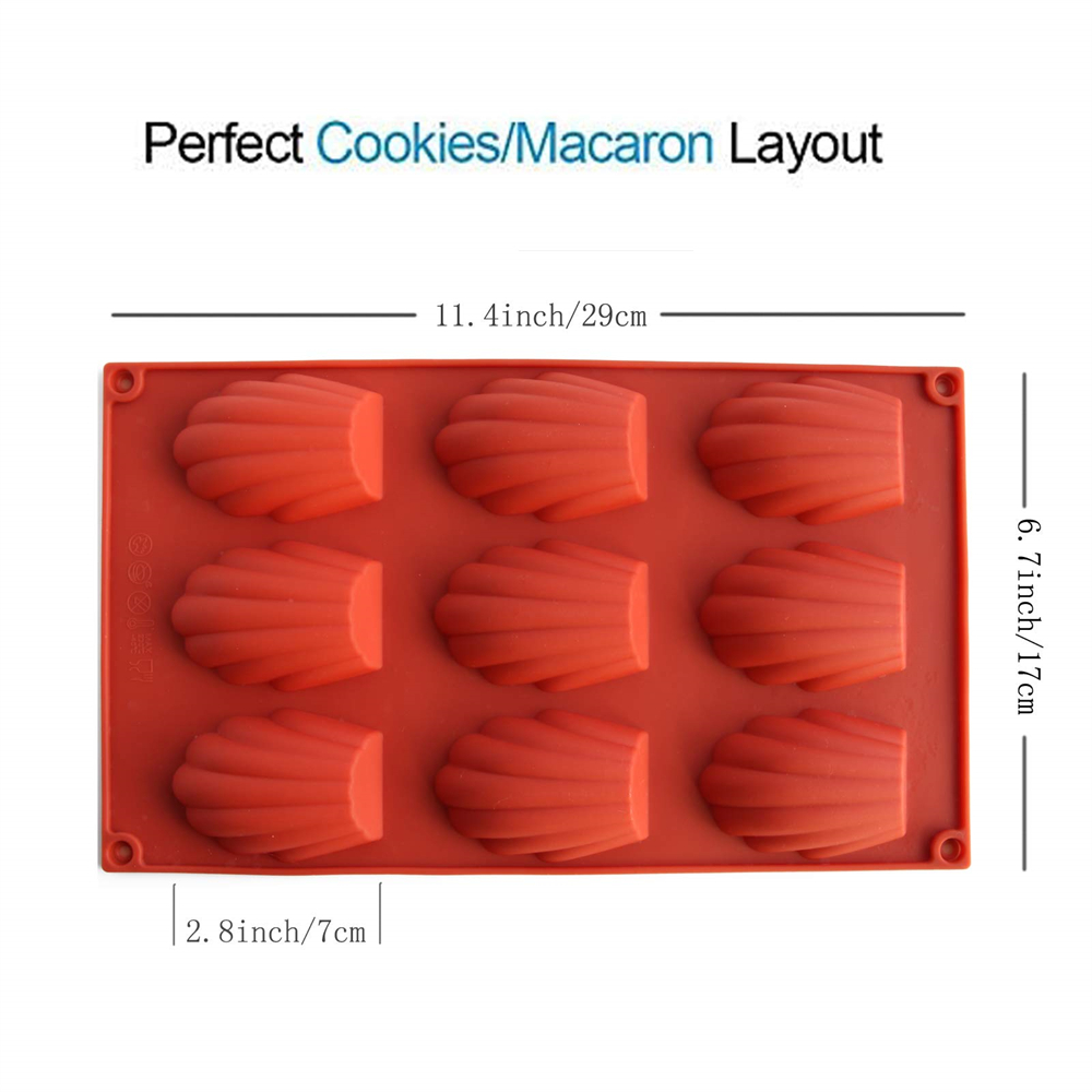 2Pcs/Set Silicone Madeline Coo - Cookies Pack review and price