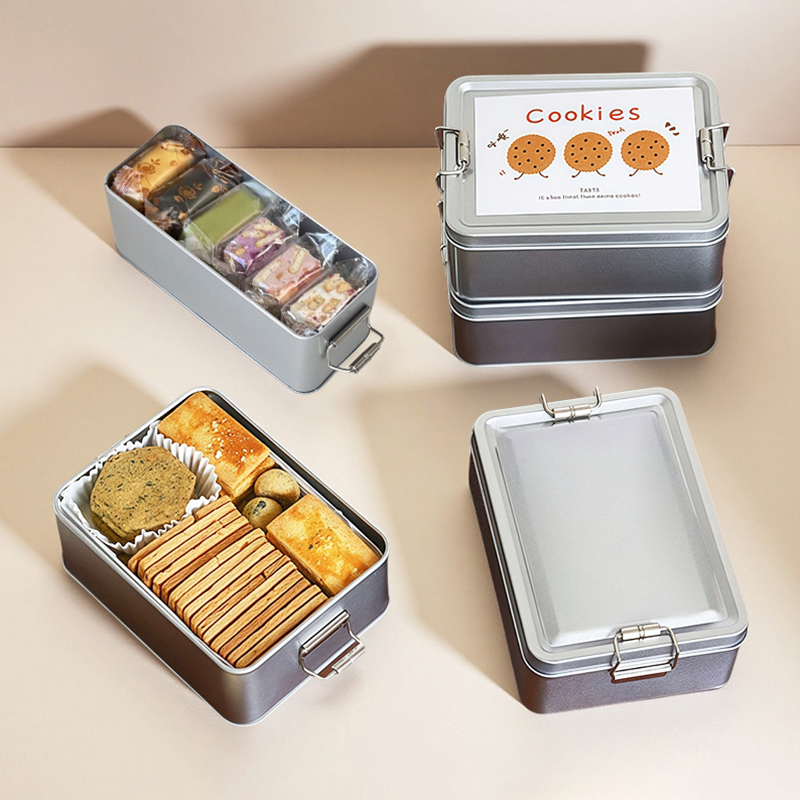 Rectangular Tinplate Cookie Ti - Cookies Pack review and price