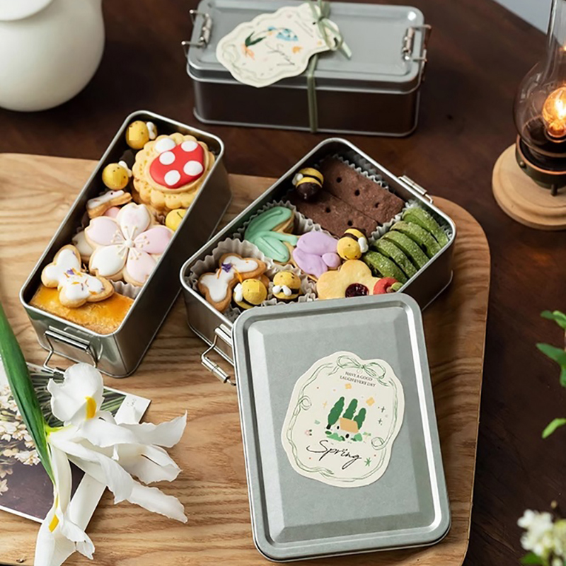 Rectangular Tinplate Cookie Ti - Cookies Pack review and price