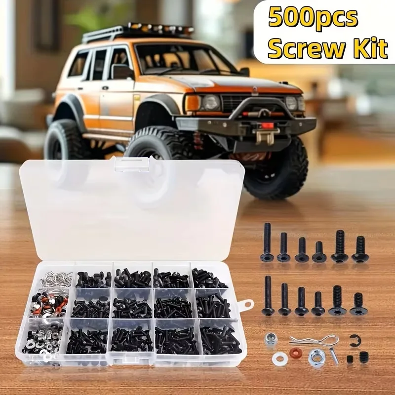520pcs Universal RC Screw Kit  - Nuts Mix review and price