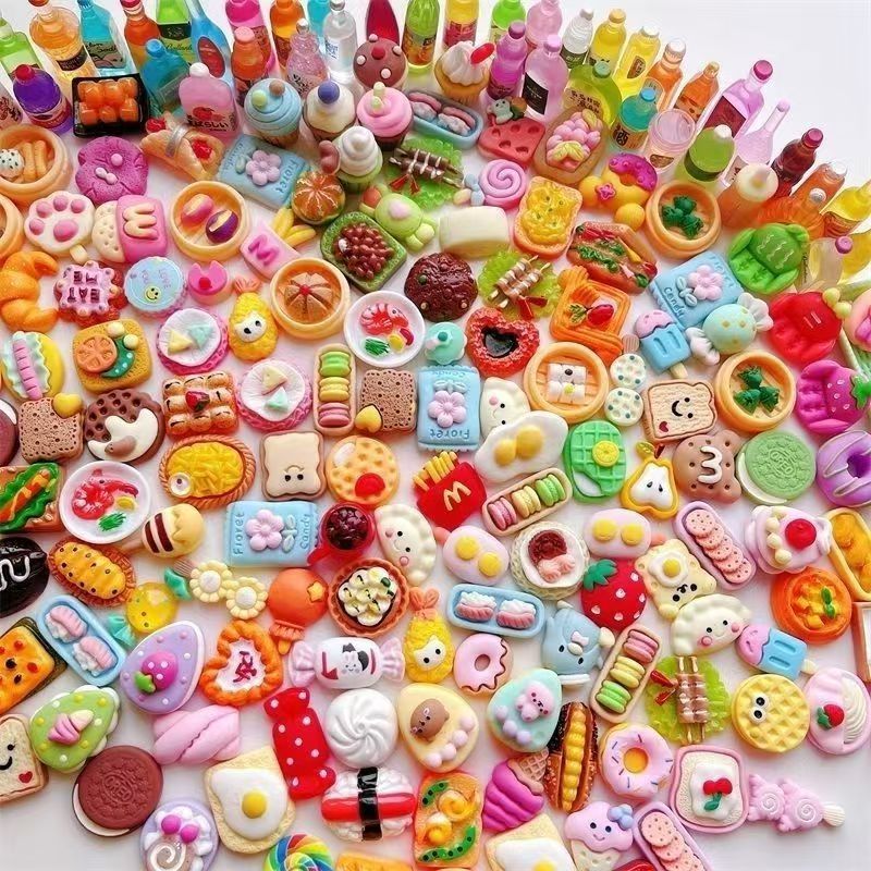 Miniature Food Play Toys Resin - Food Snacks Drinks review and price