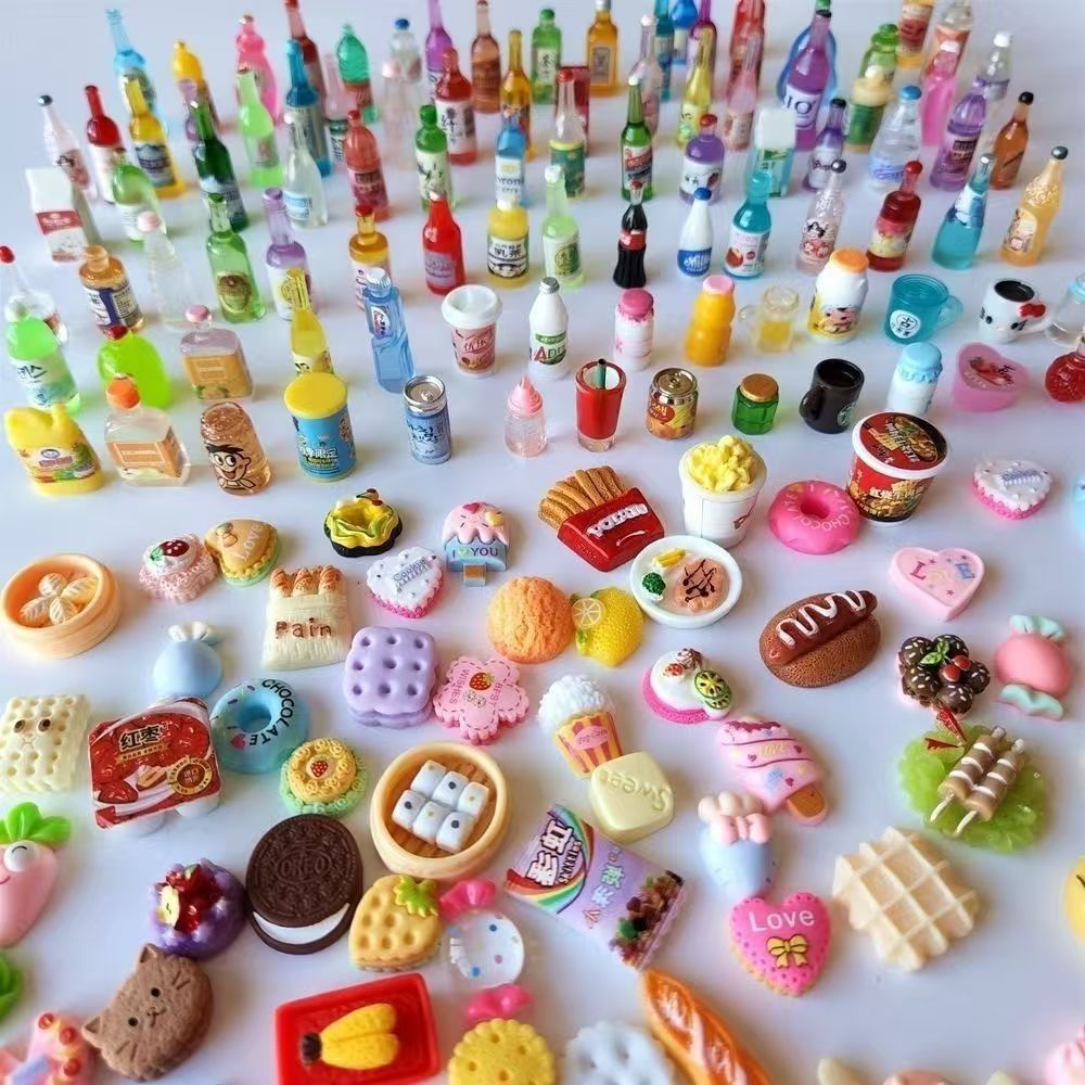 Miniature Food Play Toys Resin - Food Snacks Drinks review and price