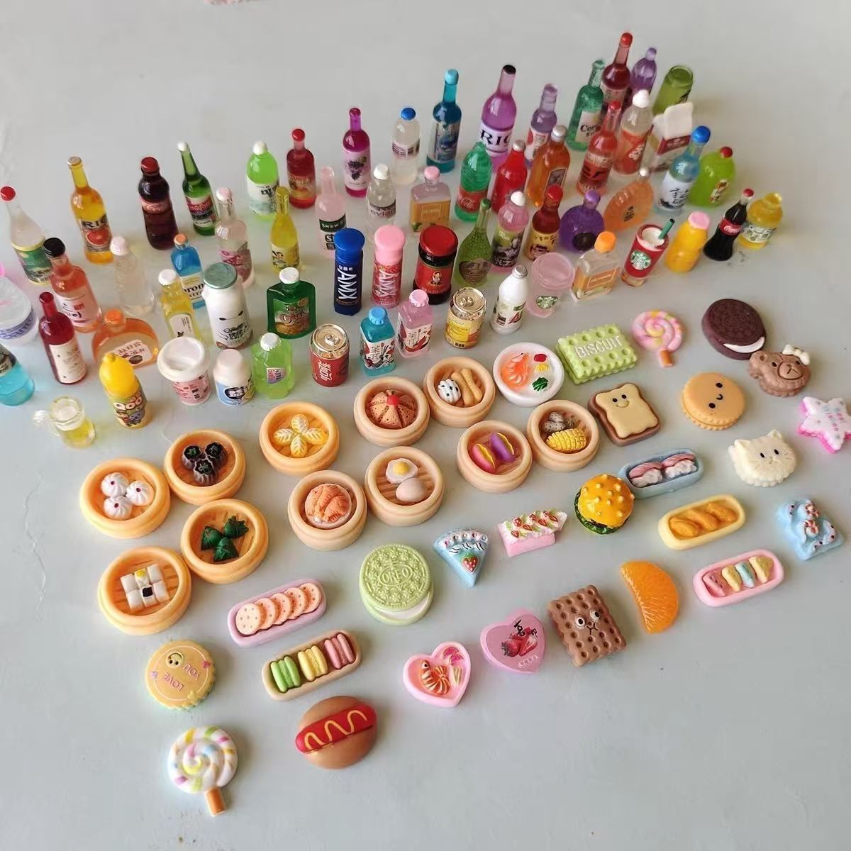 Miniature Food Play Toys Resin - Food Snacks Drinks review and price