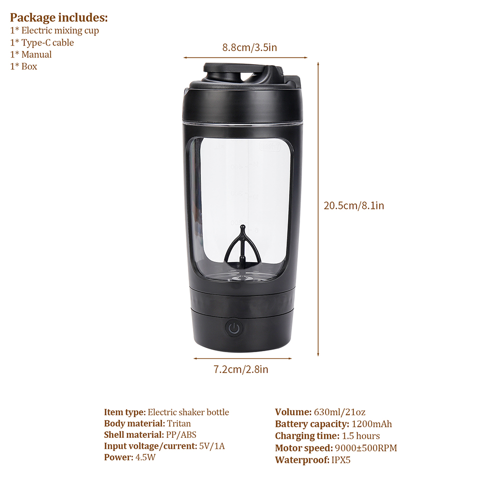 630ml Electric Shaker Bottle P - Protein Bar review and price