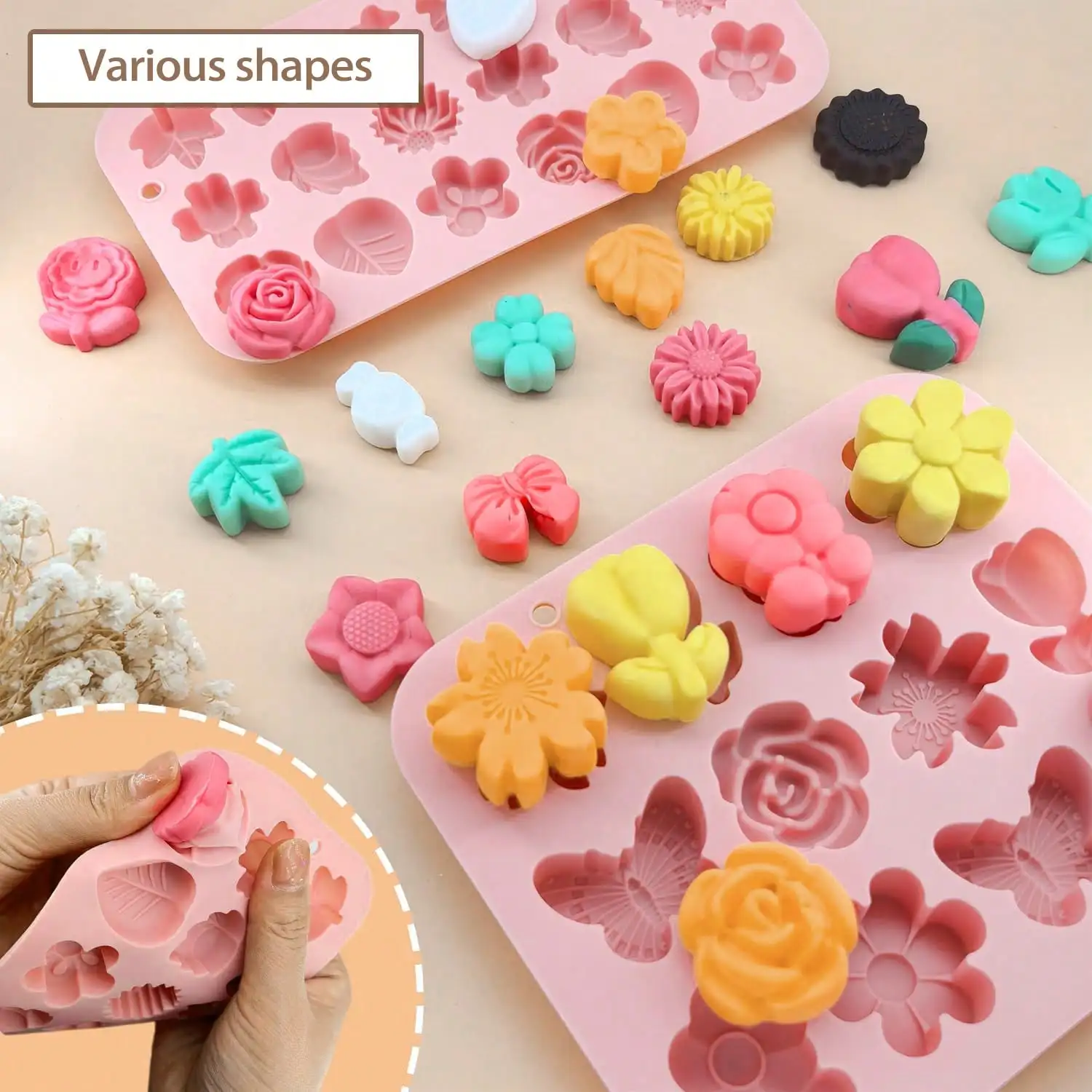 1-2 PCS Flower Theme Chocolate - Gummy Candy review and price