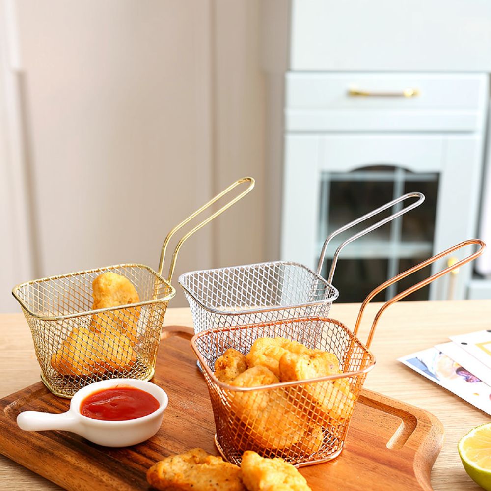 Decorative Mini Square Fry Bas - Food Snacks Catering review and price